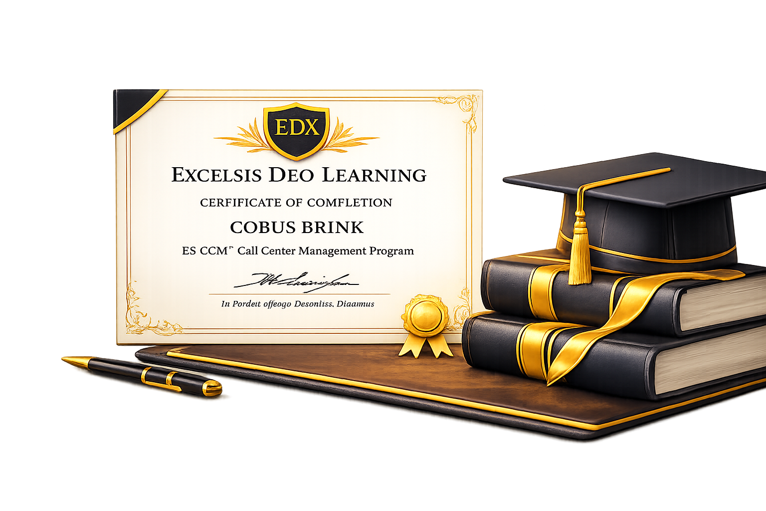 E5-CCM Certificate and books